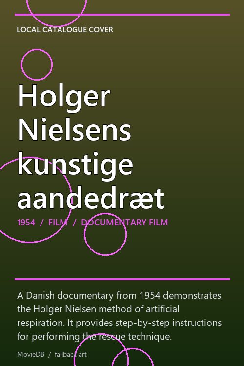 Holger Nielsens kunstige aandedræt poster