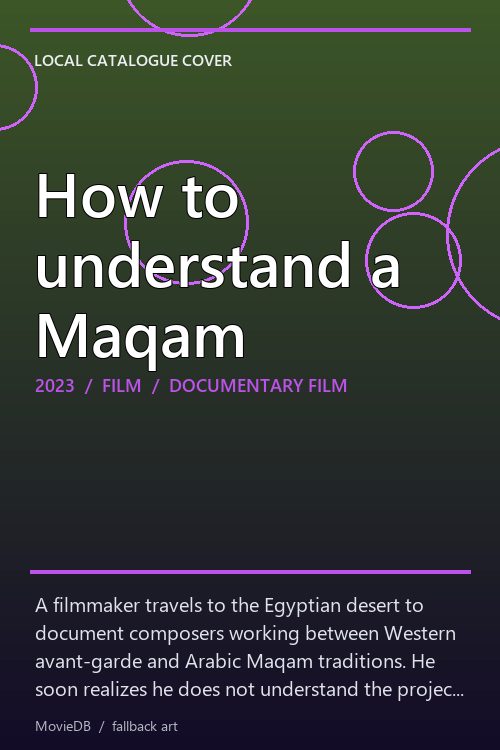 How to understand a Maqam poster
