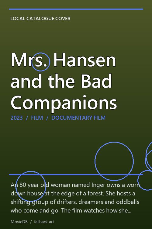 Mrs. Hansen and the Bad Companions poster