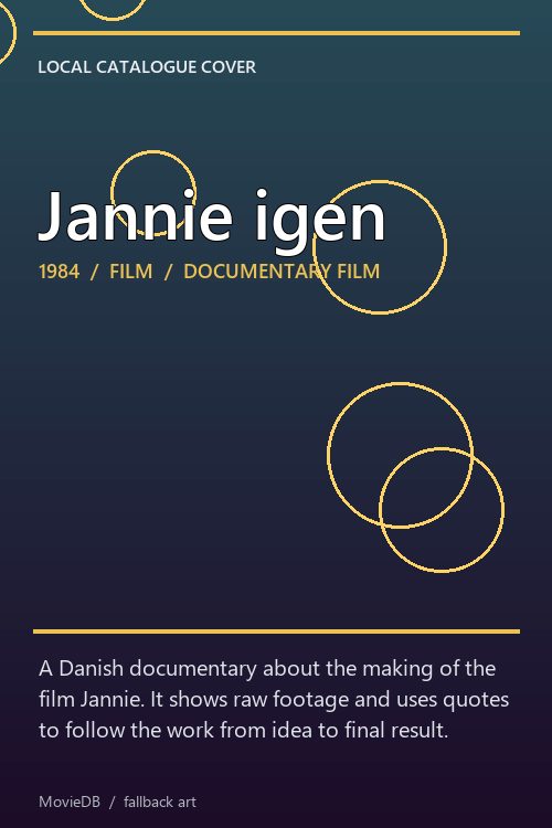 Jannie igen poster