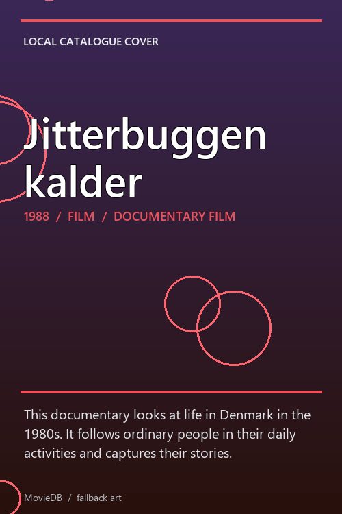 Jitterbuggen kalder poster