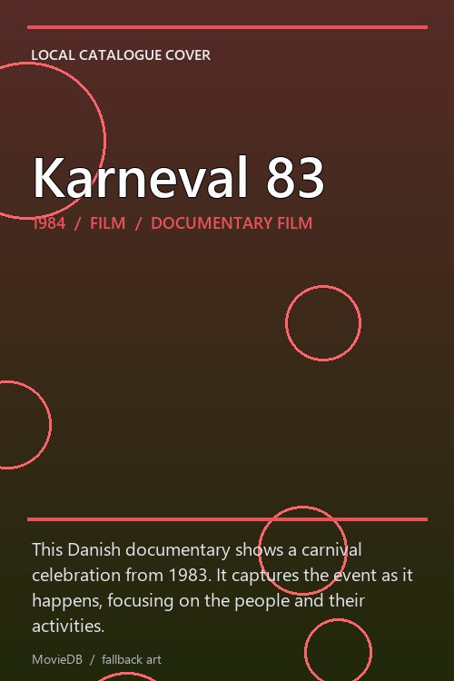 Karneval 83 poster