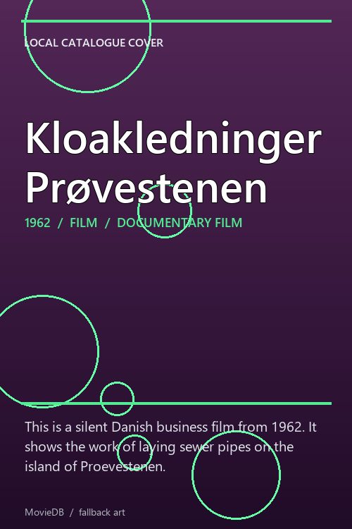 Kloakledninger Prøvestenen poster