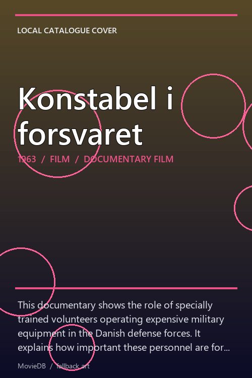 Konstabel i forsvaret poster
