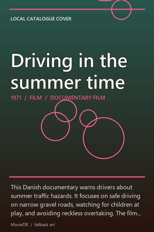Driving in the summer time poster