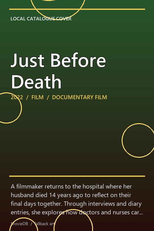 Just Before Death poster