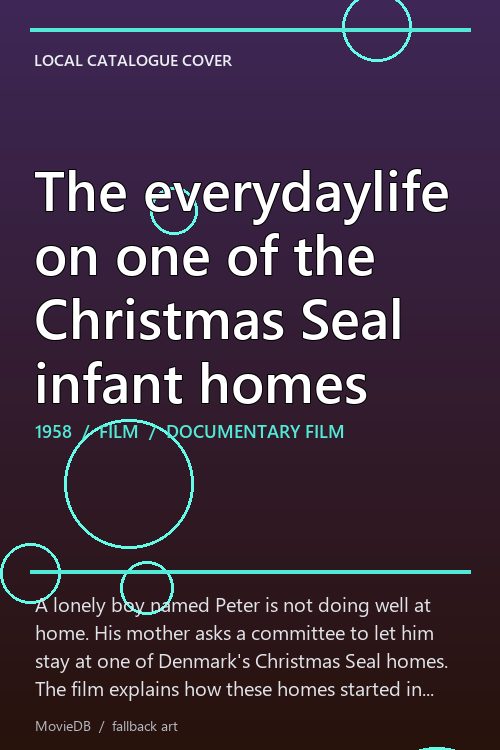 The everydaylife on one of the Christmas Seal infant homes poster