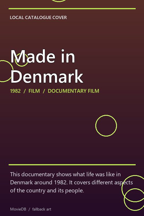 Made in Denmark poster