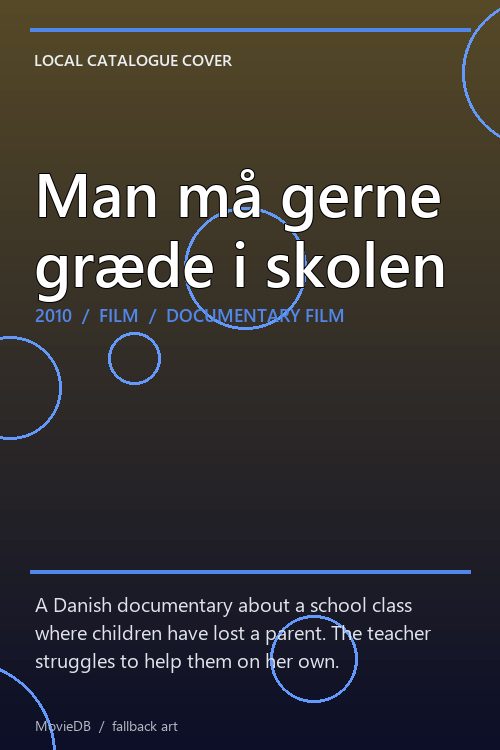 Man må gerne græde i skolen poster