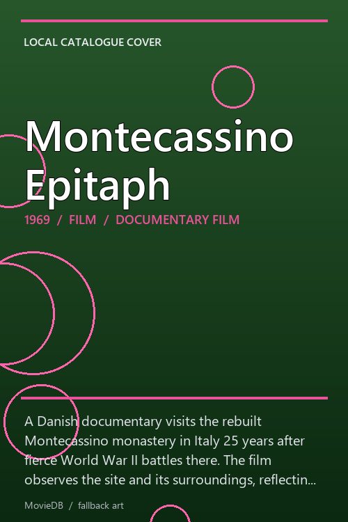 Montecassino Epitaph poster