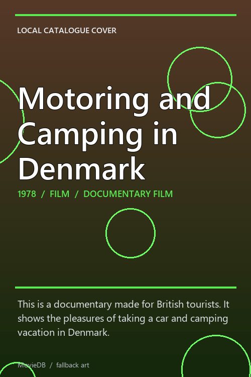 Motoring and Camping in Denmark poster