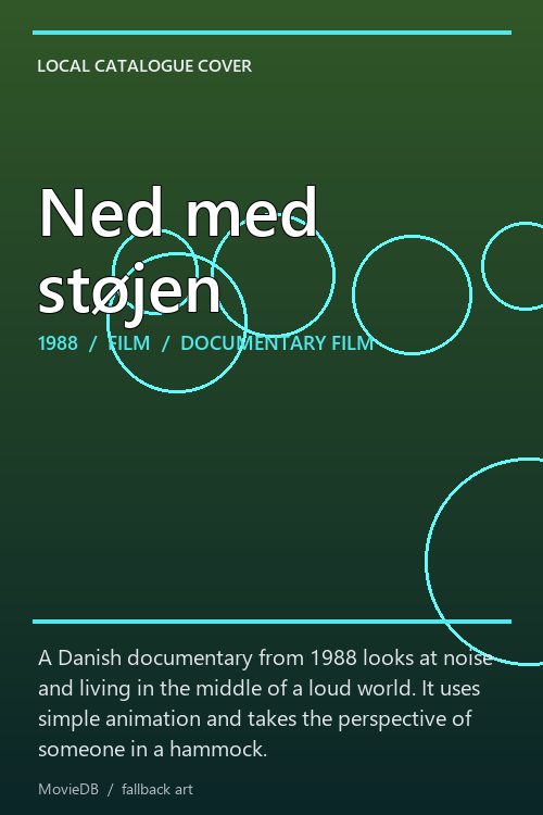 Ned med støjen poster