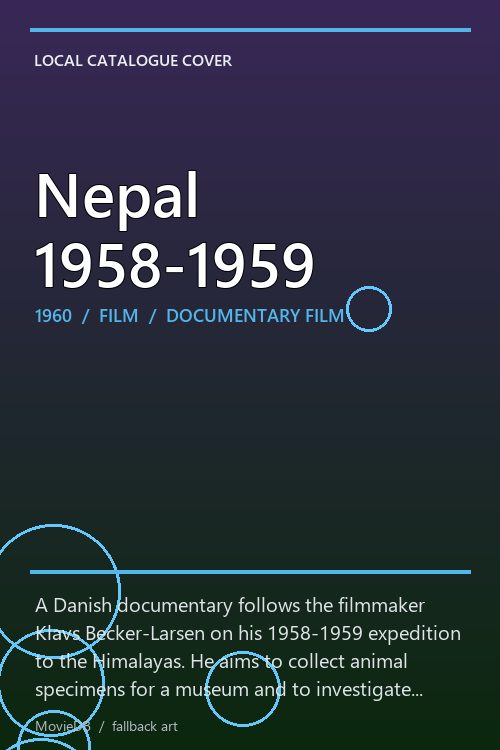 Nepal 1958-1959 poster