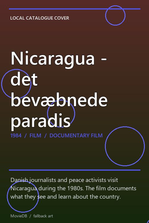 Nicaragua - det bevæbnede paradis poster