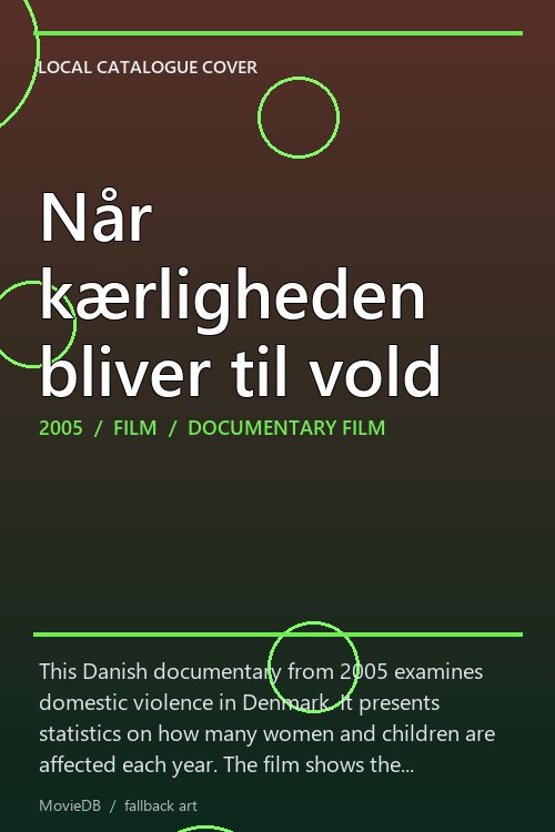 Når kærligheden bliver til vold poster