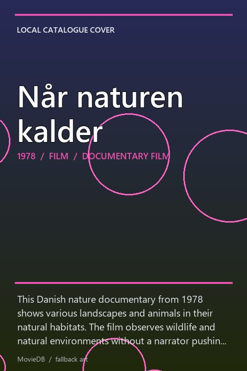 Når naturen kalder poster