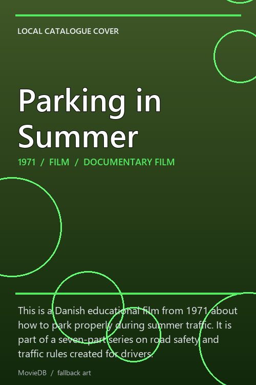 Parking in Summer poster