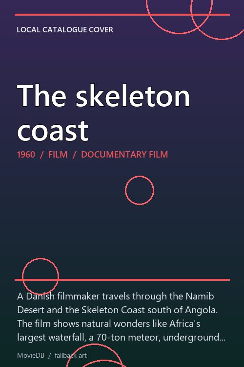 The skeleton coast poster