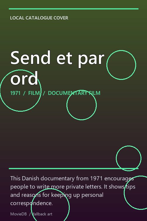 Send et par ord poster
