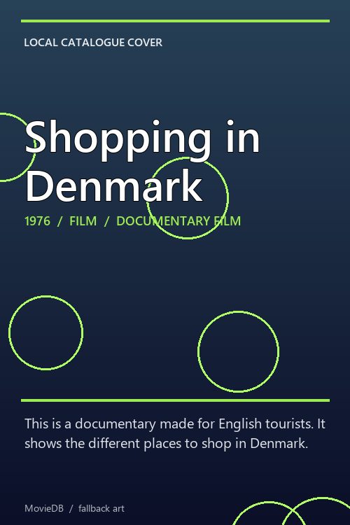 Shopping in Denmark poster