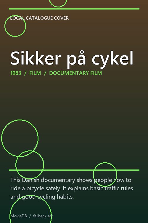 Sikker på cykel poster