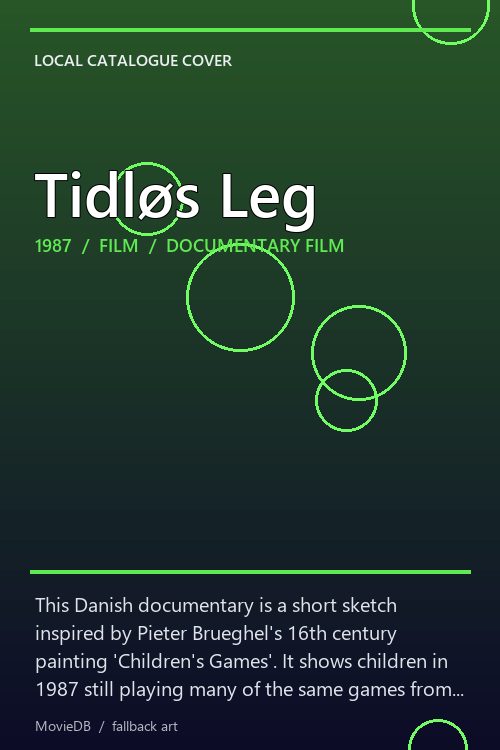 Tidløs Leg poster