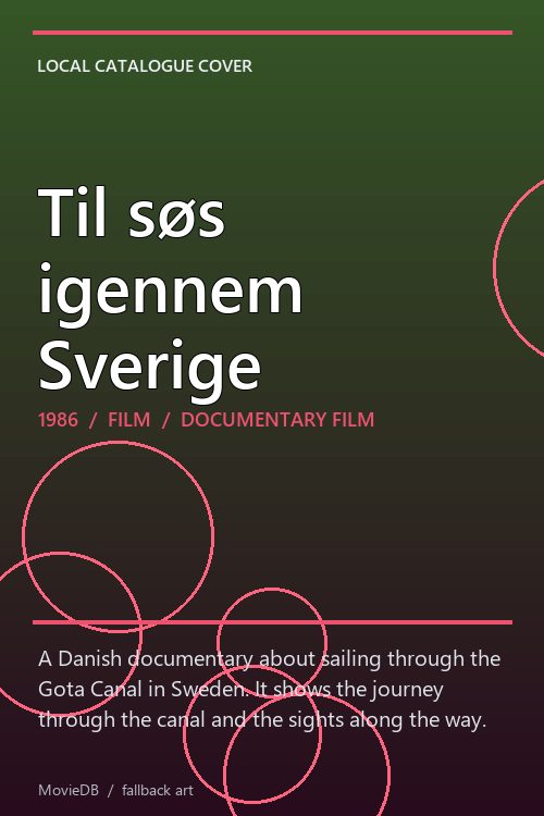 Til søs igennem Sverige poster