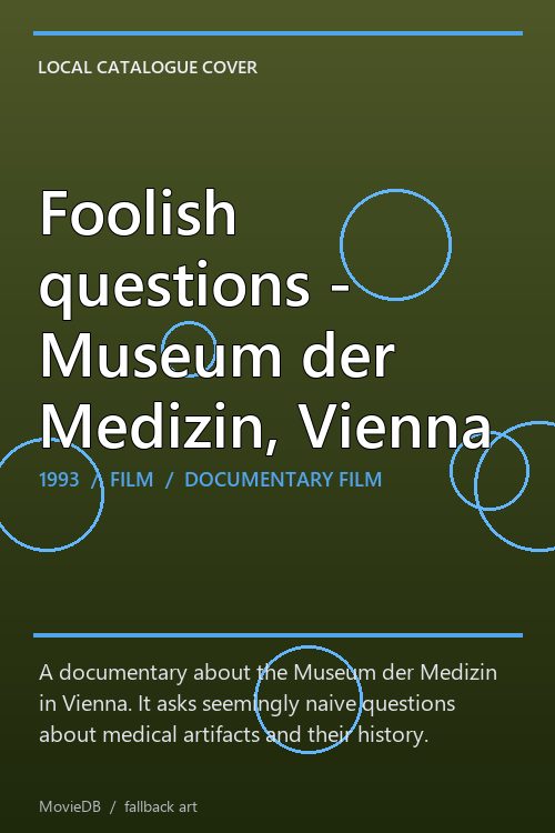 Foolish questions - Museum der Medizin, Vienna poster