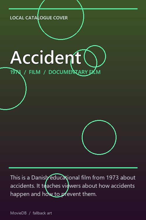 Accident poster