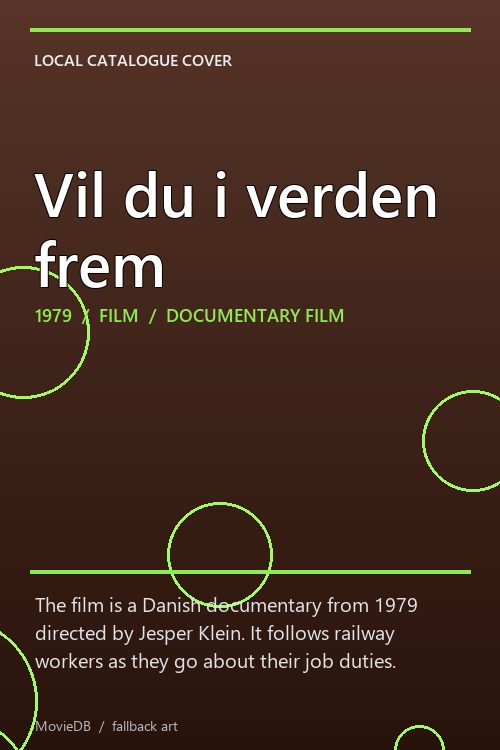 Vil du i verden frem poster