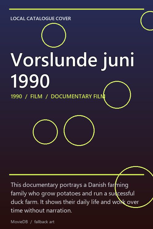 Vorslunde juni 1990 poster