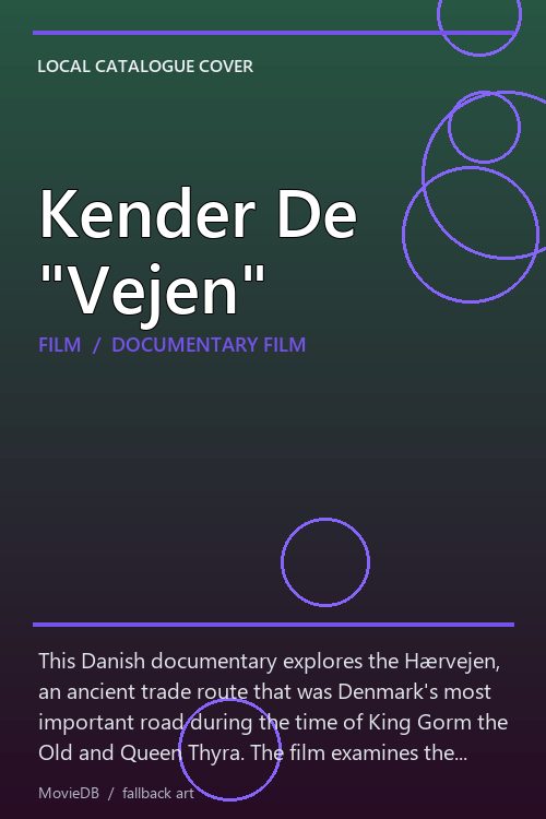 Kender De "Vejen" poster