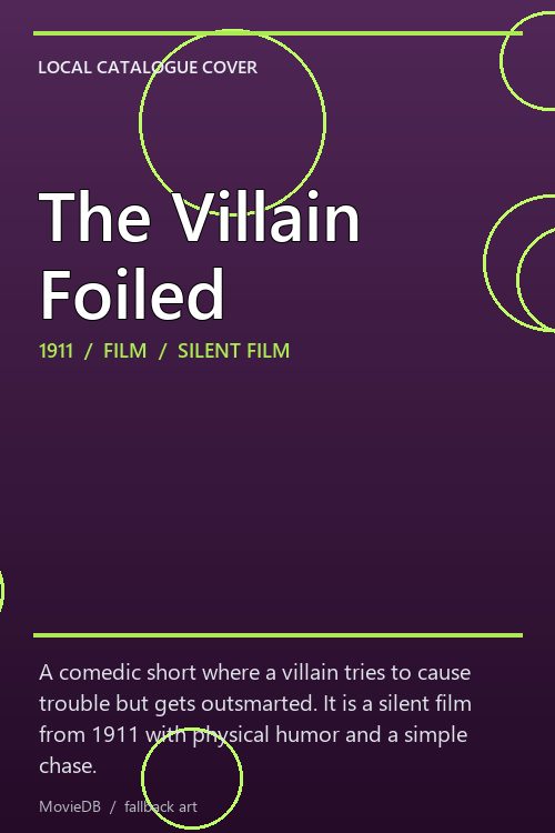 The Villain Foiled poster