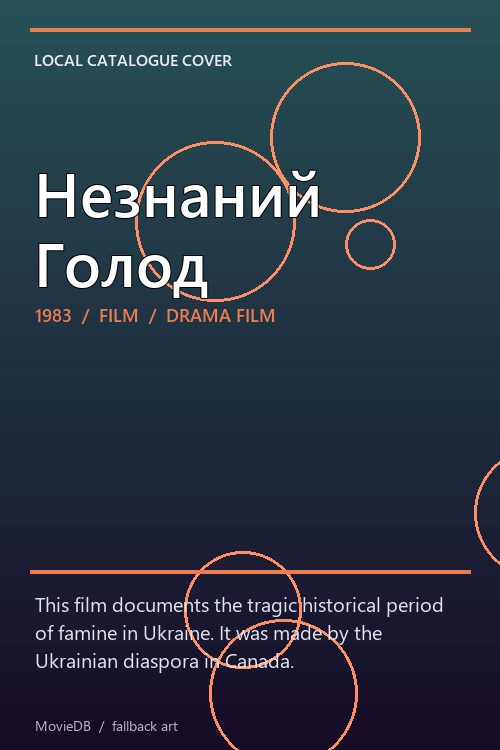 Незнаний Голод poster