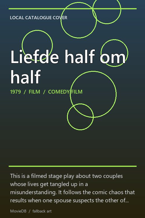 Liefde half om half poster