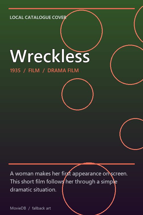 Wreckless poster