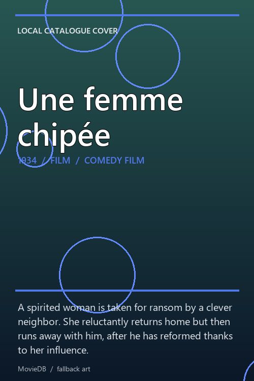 Une femme chipée poster