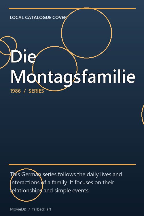 Die Montagsfamilie poster