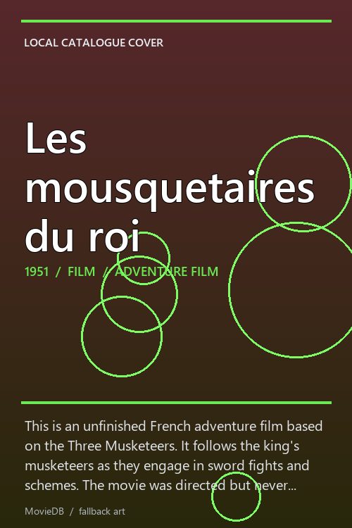Les mousquetaires du roi poster