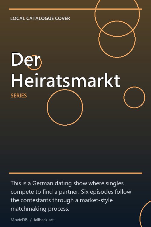 Der Heiratsmarkt poster