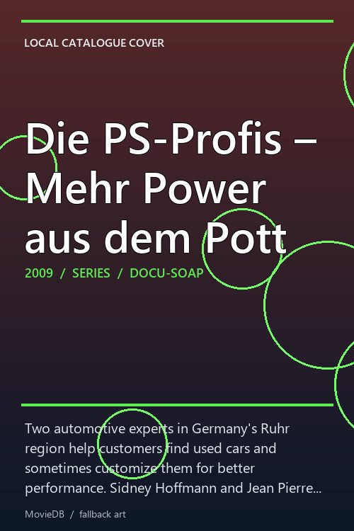 Die PS-Profis – Mehr Power aus dem Pott poster