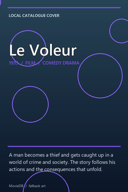 Le Voleur poster