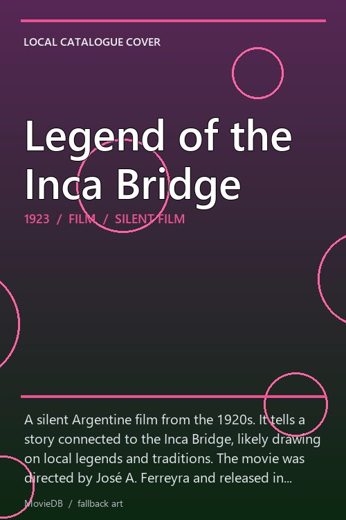 Legend of the Inca Bridge poster