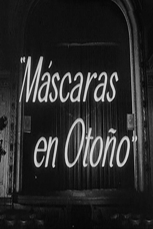 Máscaras en otoño poster