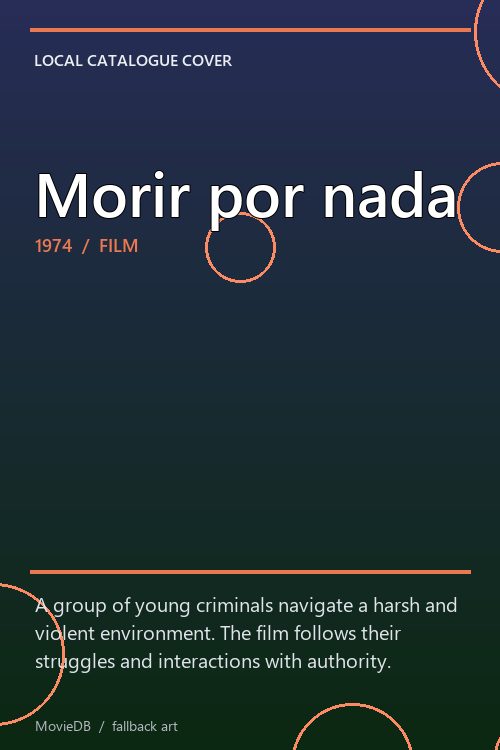 Morir por nada poster
