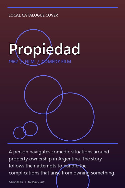 Propiedad poster
