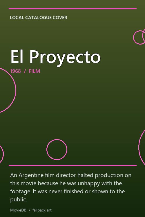 El Proyecto poster