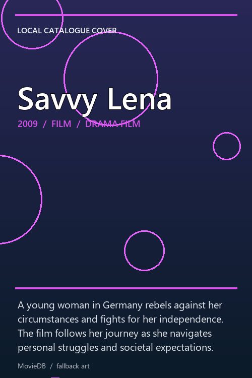 Savvy Lena poster