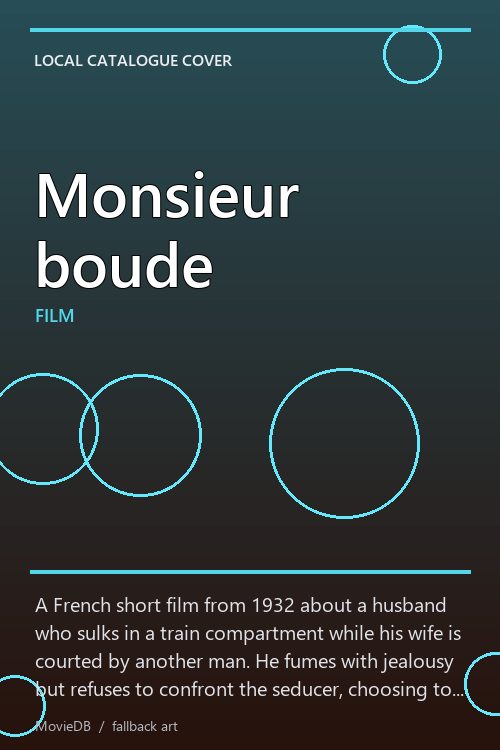 Monsieur boude poster