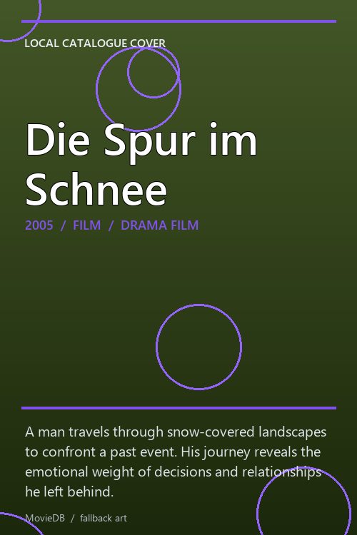 Die Spur im Schnee poster